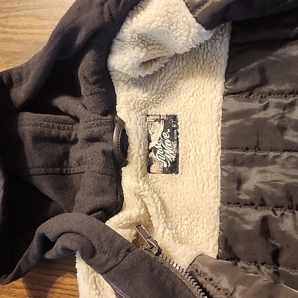 First Wave faux leather bomber jacket coat Size 6/7 - Picture 7 of 13